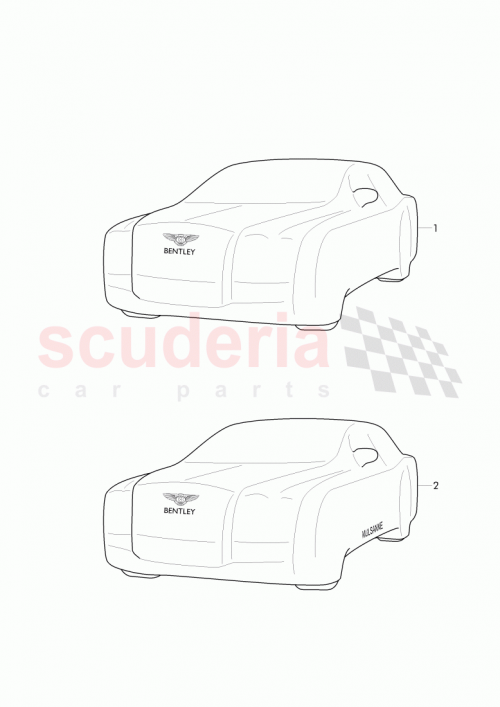Part Diagram for Bentley 3Y5 861 985 F