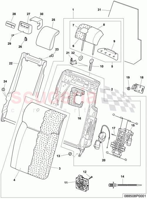 Part Diagram for Bentley 3W5885805R
