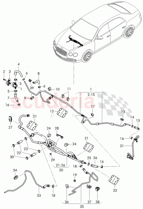 Part Diagram for Bentley 4W2 612 057 B