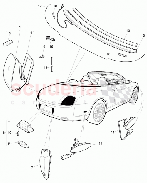 Part Diagram for Bentley 3W7 937 115 B