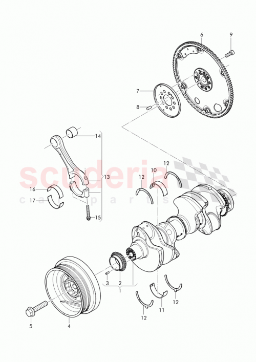 Part Diagram for Bentley 057 105 019 R