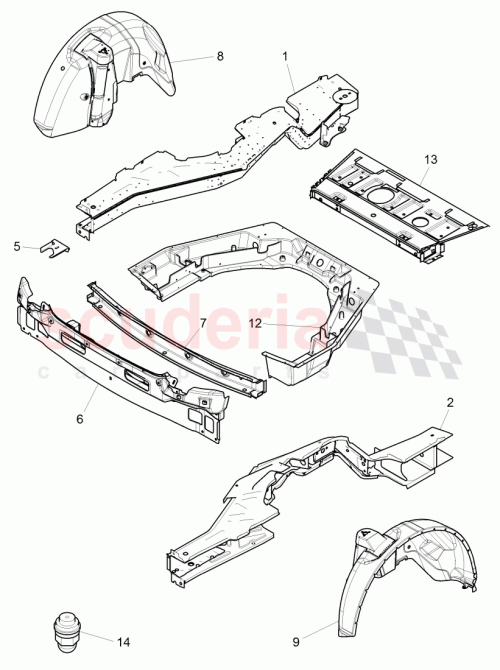 Part Diagram for Bentley 3Y0803501A