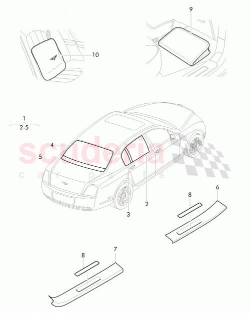 Part Diagram for Bentley JNV 845 047 A