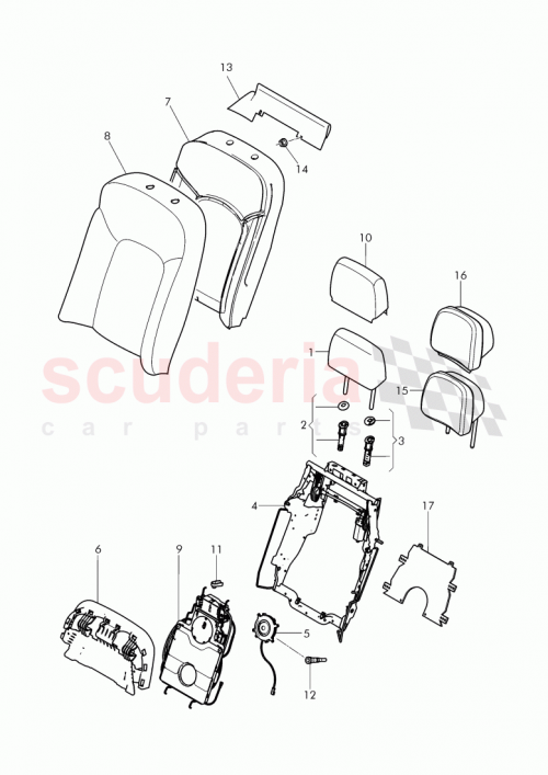Part Diagram for Bentley 3Y5 885 175 AD