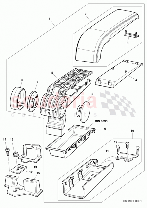 Part Diagram for Bentley 3W0864101B