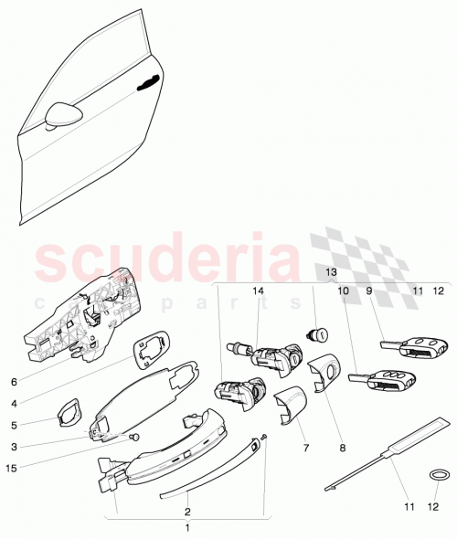 Part Diagram for Bentley 3W3 837 885 C