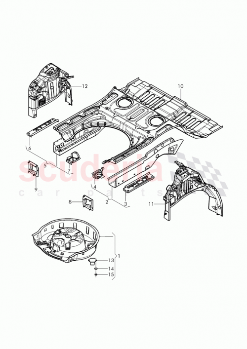 Part Diagram for Bentley 3D0802089C