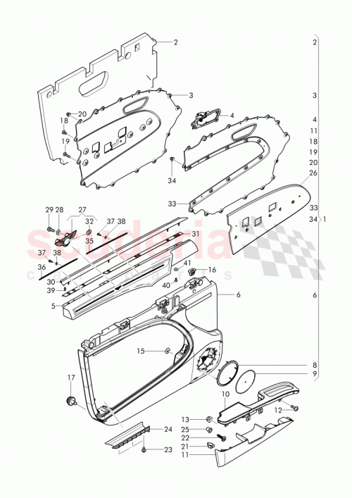 Part Diagram for Bentley 3Y1 837 641 A