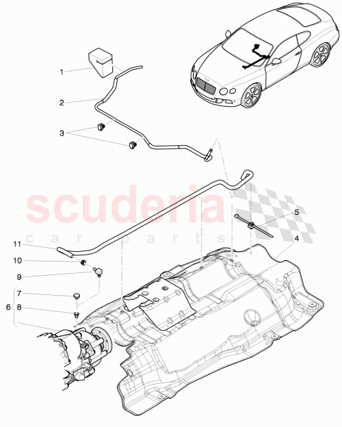 Part Diagram for Bentley 01V409847