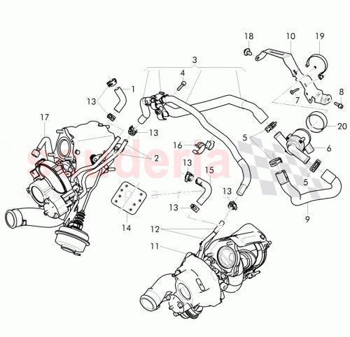 Part Diagram for Bentley 3W0 121 449 H