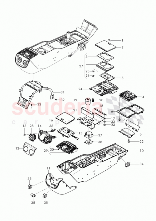 Part Diagram for Bentley 3Y0 858 069 A
