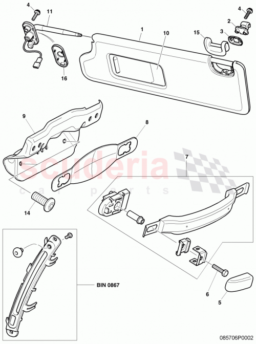 Part Diagram for Bentley 3W0857586B