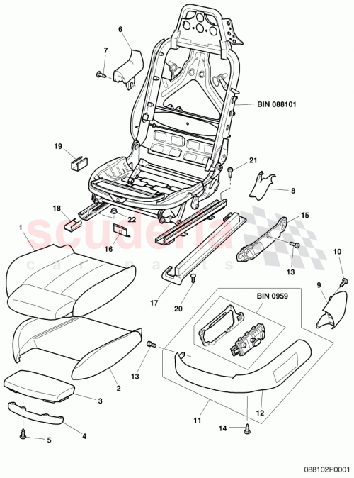 Part Diagram for Bentley 3W0881375C