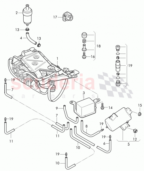 Part Diagram for Bentley 4W0 616 719 B
