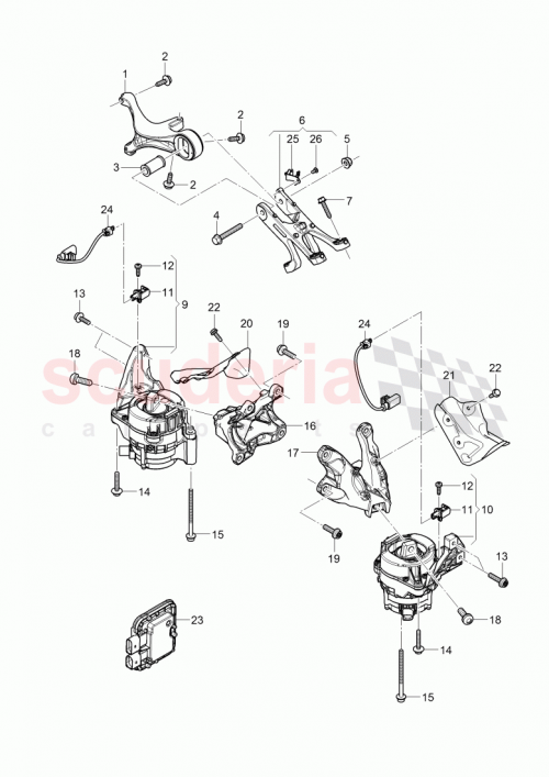 Part Diagram for Bentley 4M0199256BH