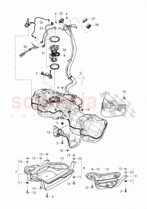 Part Diagram for Bentley 4M0 201 227 A