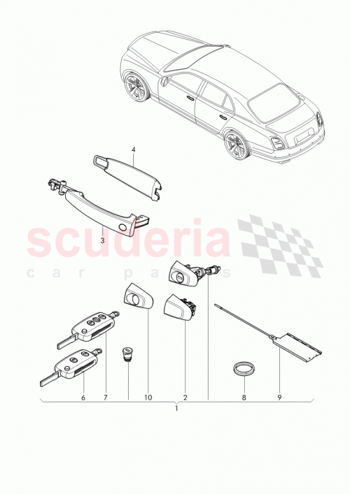Part Diagram for Bentley 3Y5 800 373 CF