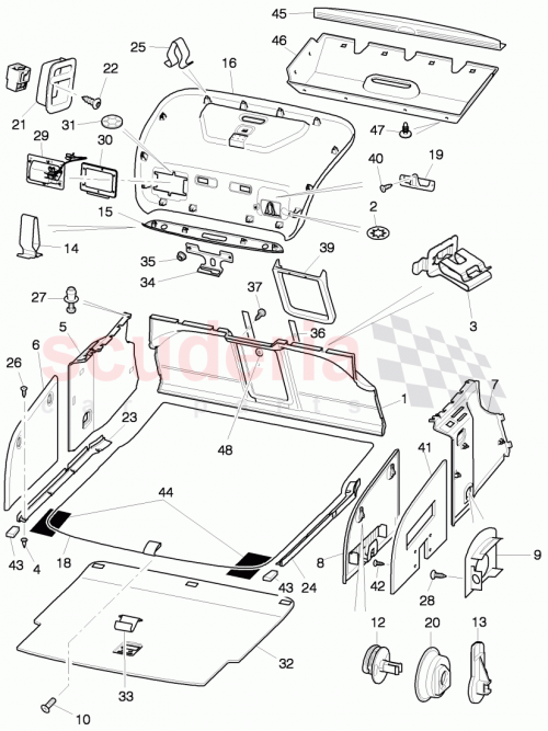 Part Diagram for Bentley 3W5867427AE