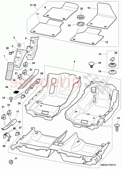 Part Diagram for Bentley 3W4863382P