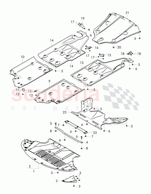 Part Diagram for Bentley 3W3825922A