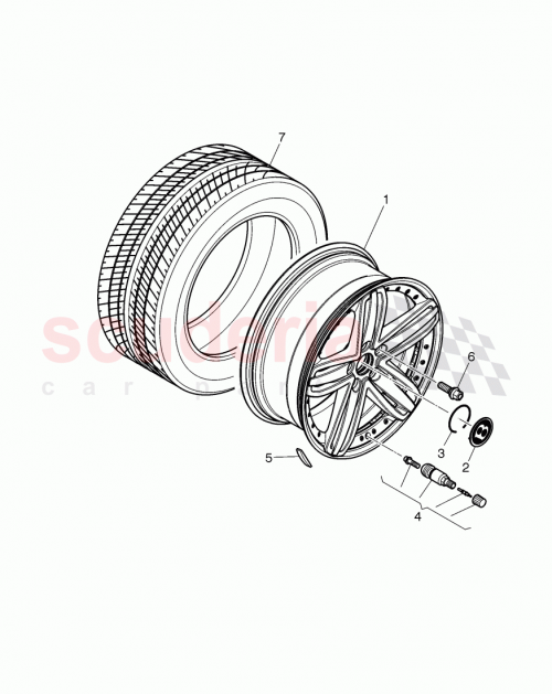 Part Diagram for Bentley 3Y0 601 025 AP