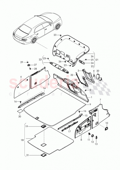 Part Diagram for Bentley 3W5 867 427 AK
