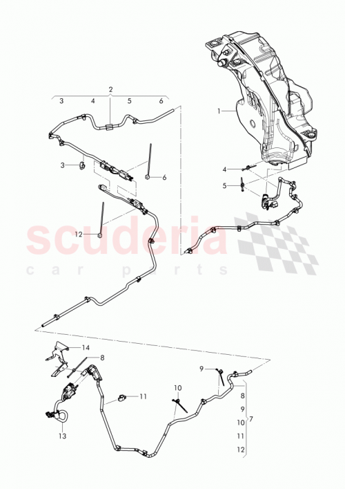 Part Diagram for Bentley 8W0 201 449 J