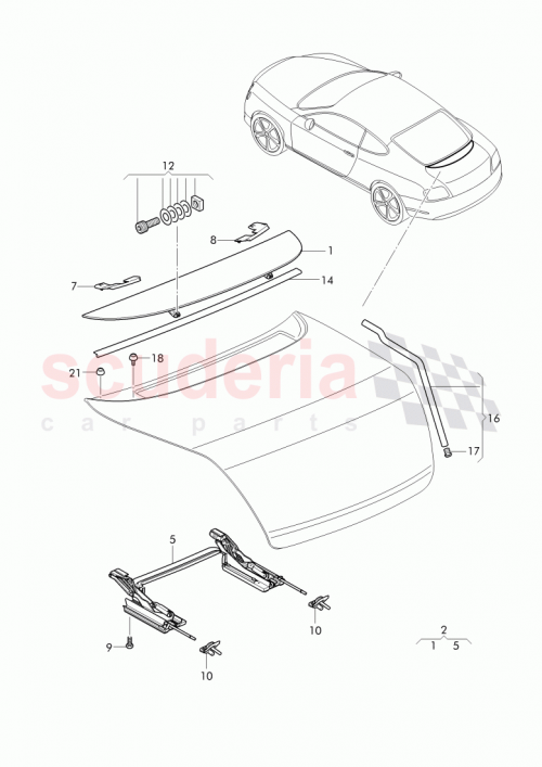 Part Diagram for Bentley 3W8 827 129 A