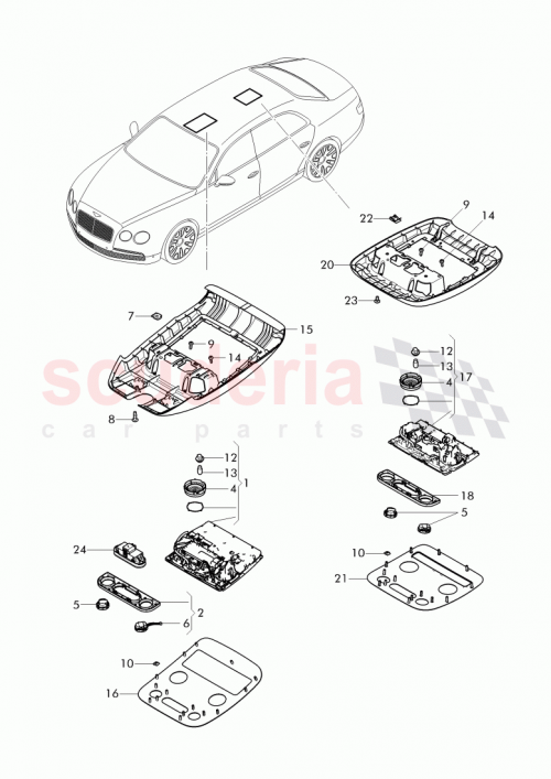 Part Diagram for Bentley 4W0 959 526