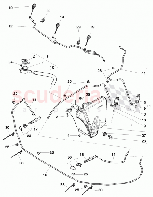 Part Diagram for Bentley 3Y0955978B