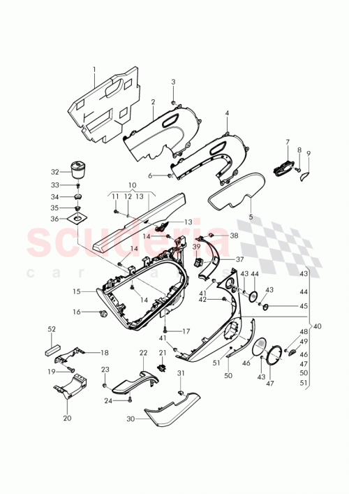 Part Diagram for Bentley 3Y5 867 073 E