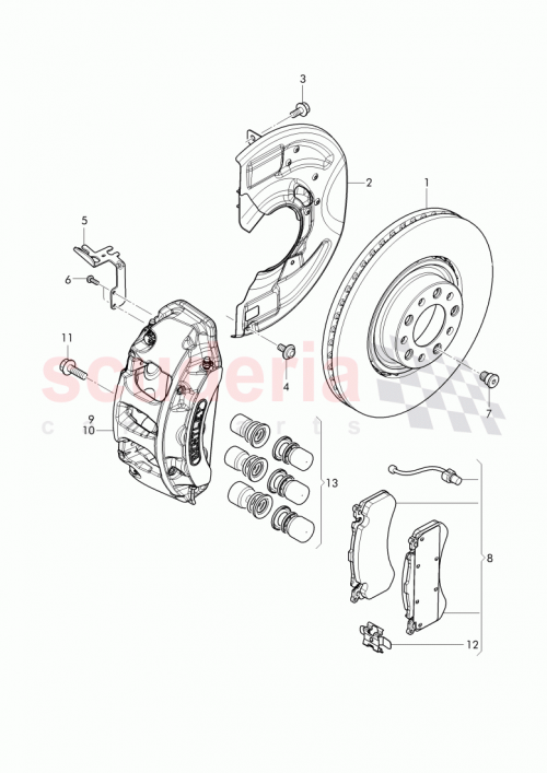 Part Diagram for Bentley 3Y0 698 151 D
