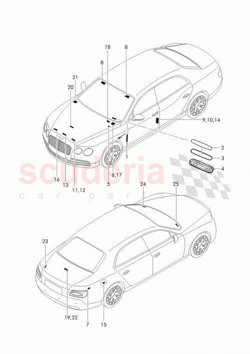 Part Diagram for Bentley 36A 010 094
