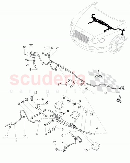 Part Diagram for Bentley 3W2 612 041 AP