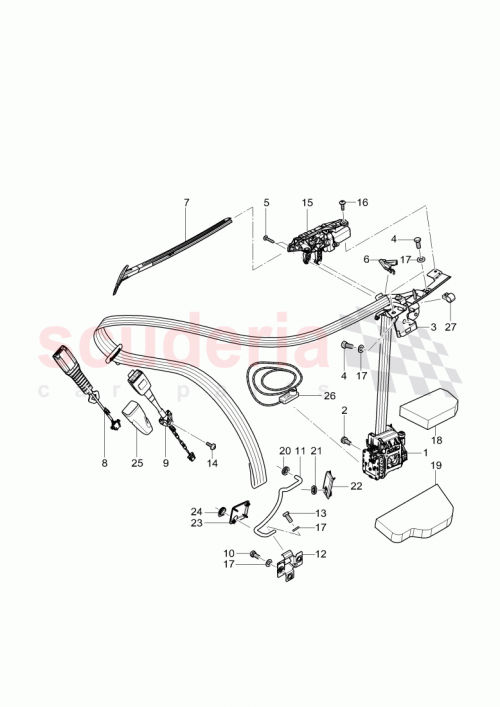Part Diagram for Bentley 3W2 857 705 F