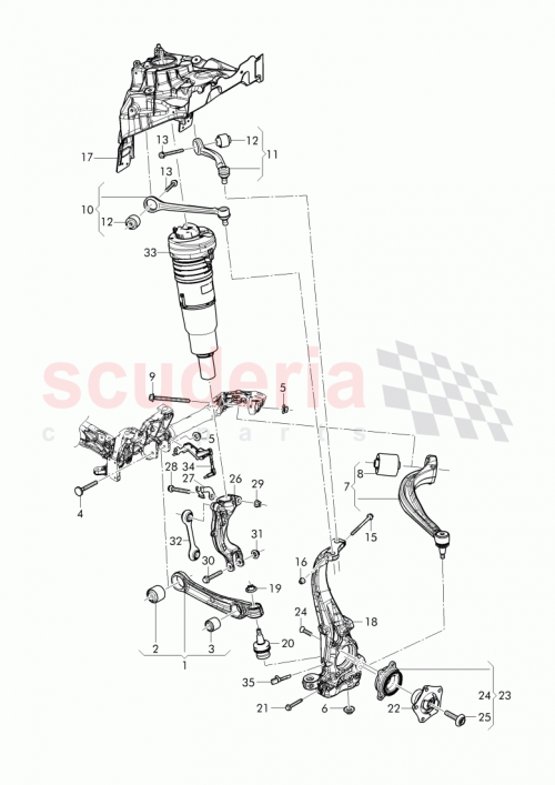 Part Diagram for Bentley 4M0 407 254 L