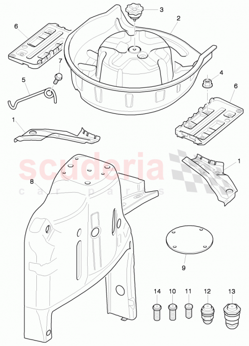 Part Diagram for Bentley 3W0804870
