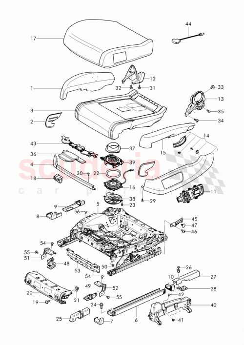 Part Diagram for Bentley 3W3 881 403 Q