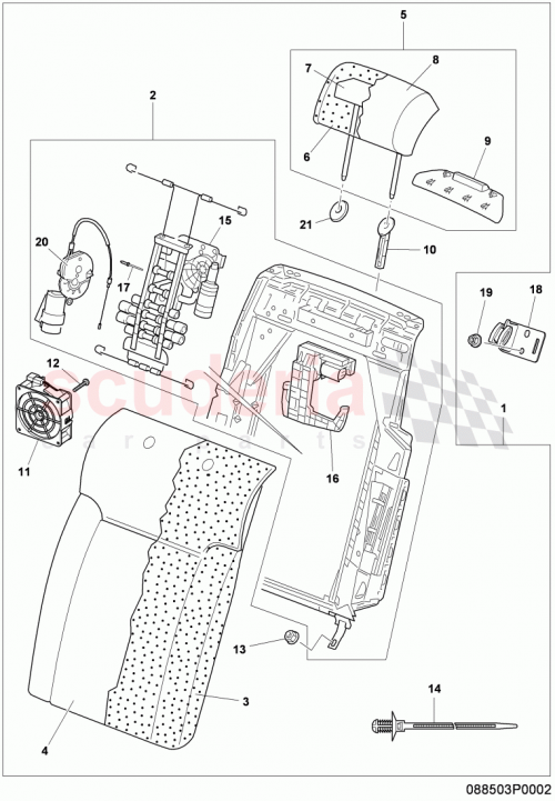 Part Diagram for Bentley 3W5886920E