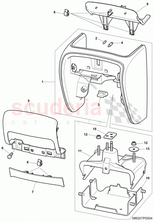 Part Diagram for Bentley 3W7863535