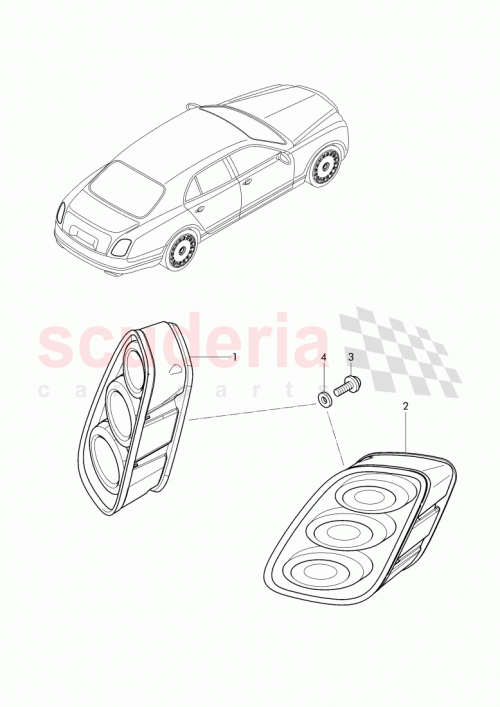 Part Diagram for Bentley 3Y0 945 096 AE