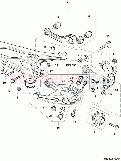 Part Diagram for Bentley 3W7 505 323 C