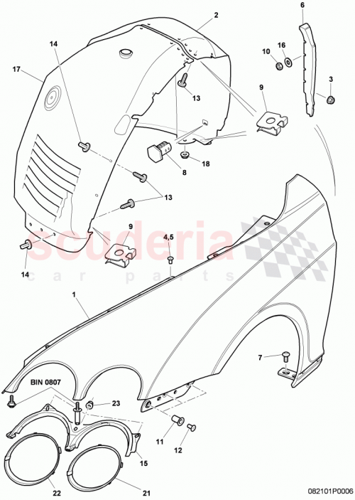 Part Diagram for Bentley 3W5807763C