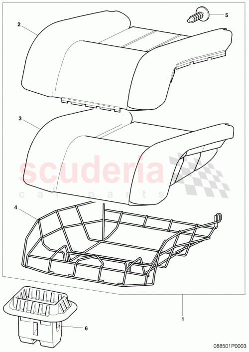 Part Diagram for Bentley 3W3885324A