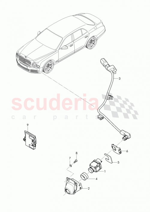 Part Diagram for Bentley 3Y1 971 763 BL