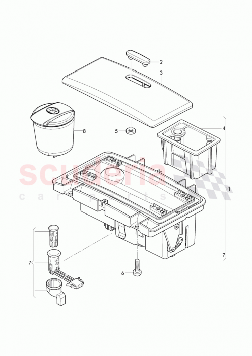 Part Diagram for Bentley 3W8 864 573
