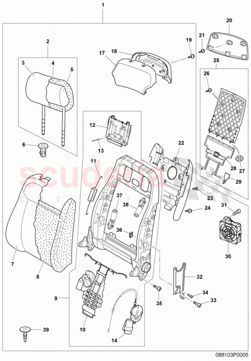 Part Diagram for Bentley 3W5881789F