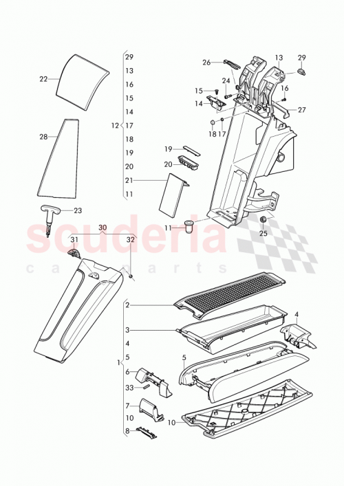 Part Diagram for Bentley 3W7885691C