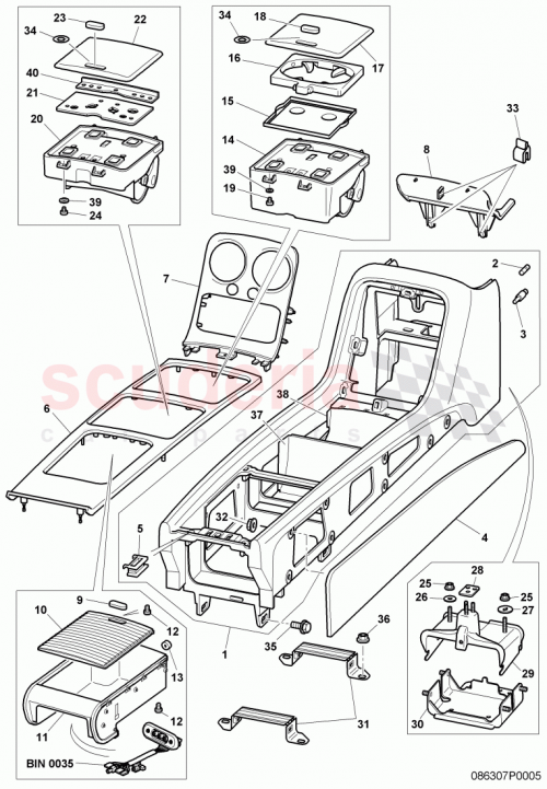 Part Diagram for Bentley 3W5863127A