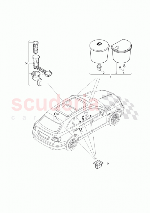 Part Diagram for Bentley 3Y5857369